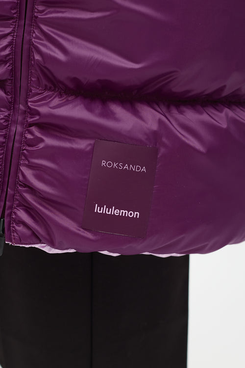 Roksanda X LULU Purple Inner Expanse Infinity Coat