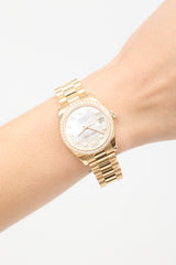 Rolex 18K Yellow Gold & Diamond Lady Datejust 31mm Watch