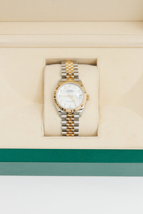 Rolex Mother-of-Pearl Diamond Oyster Perpetual Datejust Watch