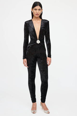 Ronny Kobo Rhodes Velvet Jumpsuit