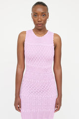Ronny Kobo Crochet Fringe Dress