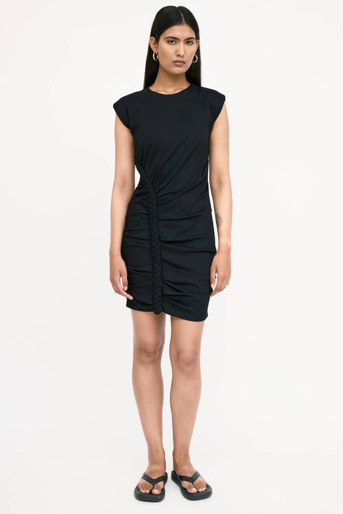 Ronny Kobo Braided Gathered Dress