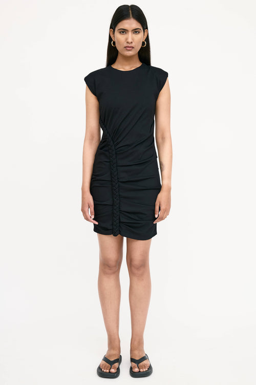 Ronny Kobo Braided Gathered Dress