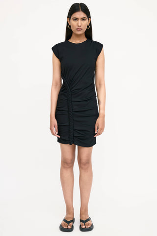 Ronny Kobo Braided Gathered Dress