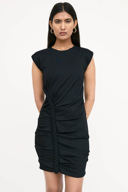 Ronny Kobo Braided Gathered Dress