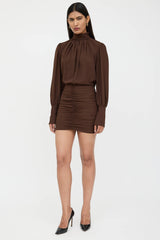 Ronny Kobo Pleated Yebba Dress