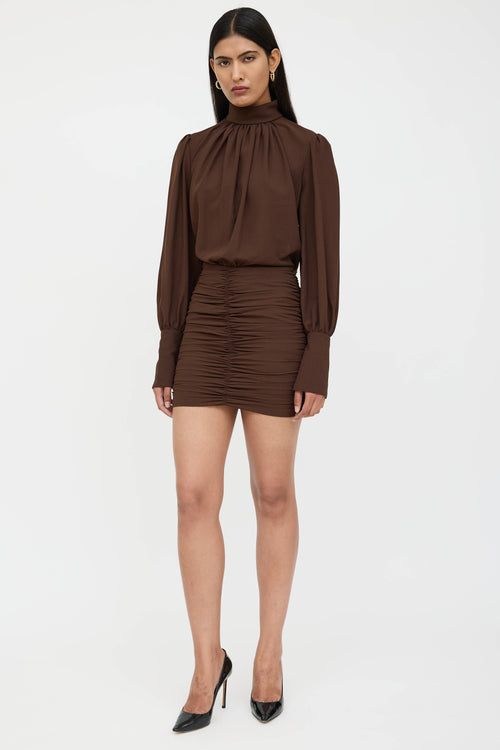 Ronny Kobo Pleated Yebba Dress