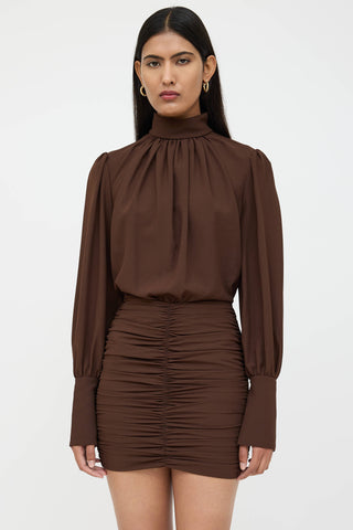 Ronny Kobo Pleated Yebba Dress
