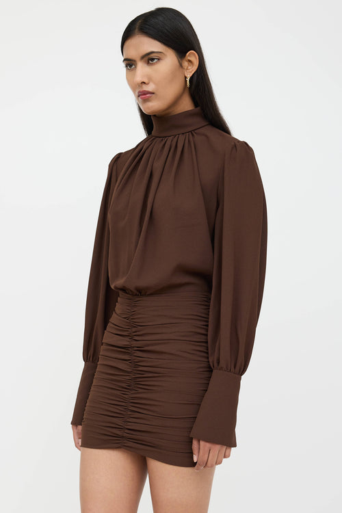 Ronny Kobo Pleated Yebba Dress