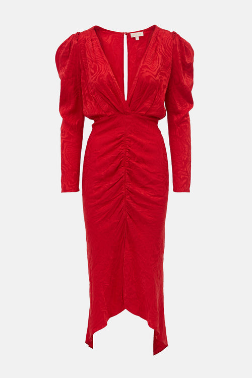 Ronny Kobo Silk Jacquard Astrid Dress