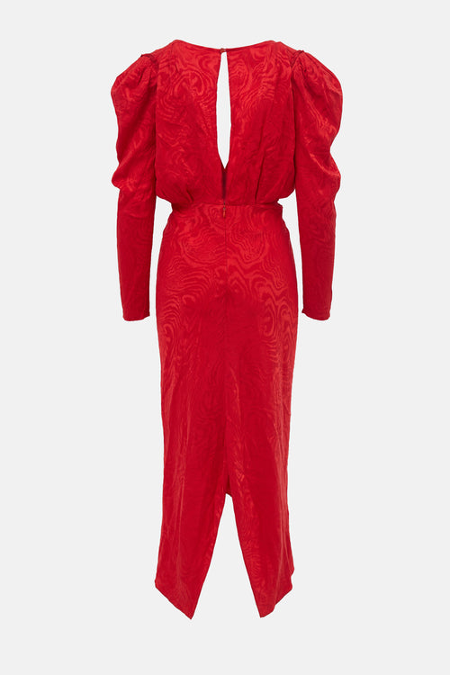 Ronny Kobo Silk Jacquard Astrid Dress