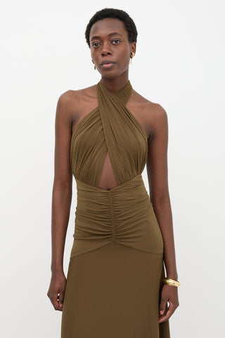 Ronny Kobo Labelle Plunge Gown