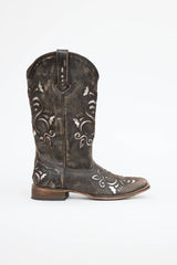 VSP Archive Metallic Cutout Western Boot