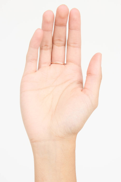 Fine Jewelry 14K Rose Gold Solitare Black Diamond Ring