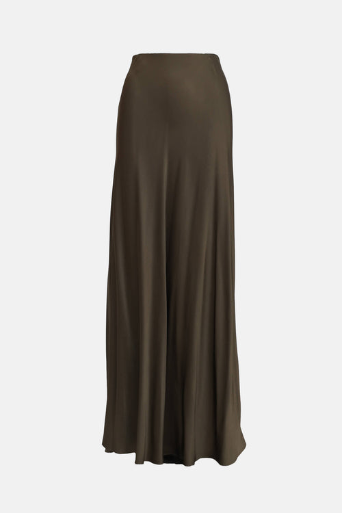 Rosetta Getty Satin Maxi Skirt