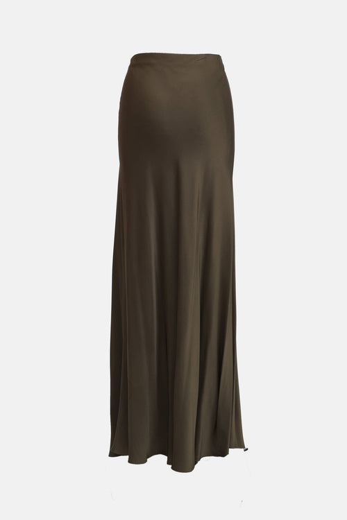 Rosetta Getty Satin Maxi Skirt