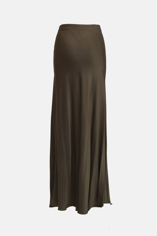 Rosetta Getty Satin Maxi Skirt