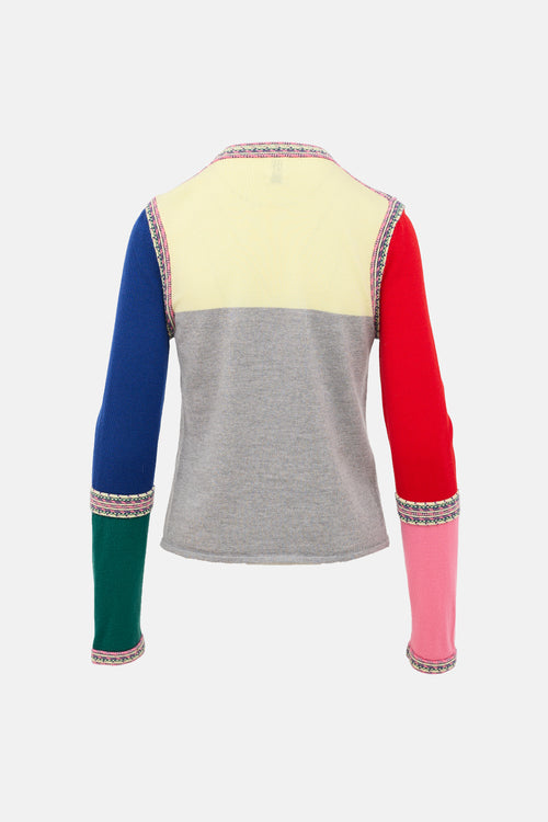 Rosie Assoulin Wool Colourblock Sweater