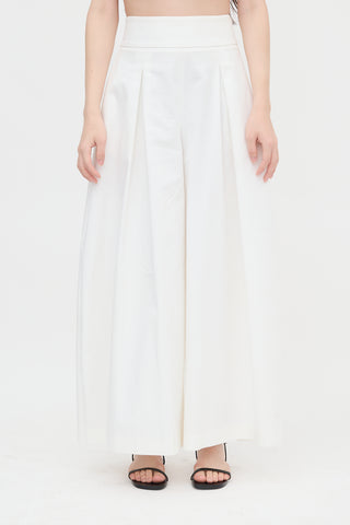 Rosie Assoulin Pleated Wide Leg Pant