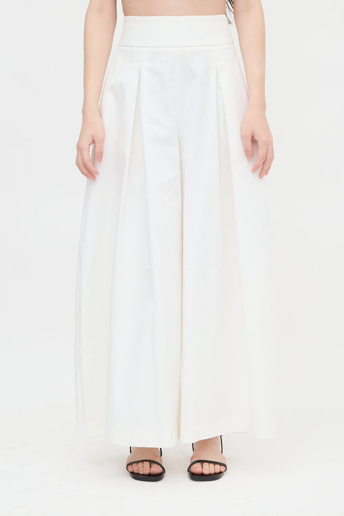 Rosie Assoulin Pleated Wide Leg Pant