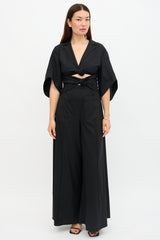 Rosie Assoulin Wool Knotted Jumpsuit