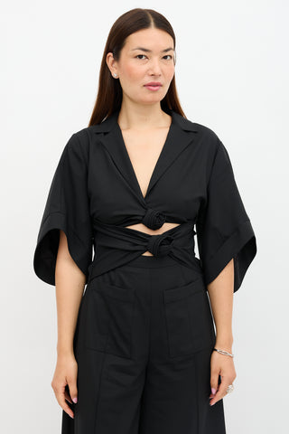 Rosie Assoulin Wool Knotted Jumpsuit