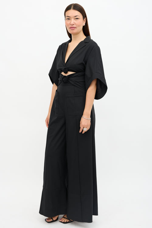 Rosie Assoulin Wool Knotted Jumpsuit