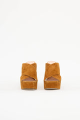Sergio Rossi Suede Strappy Mule