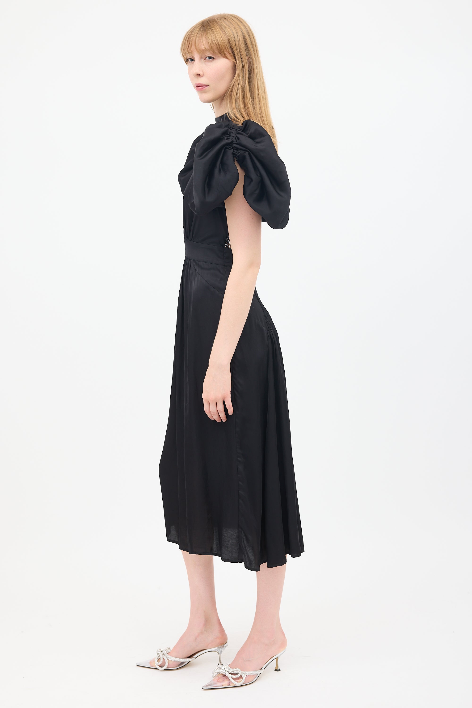 rotate open back dress ROTATE BIRGER CHRISTENSEN Jasy Open-Back Sequin Mini Dress