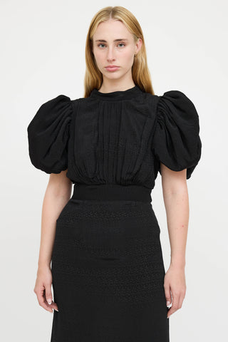 Rotate Puff Open Back Dress