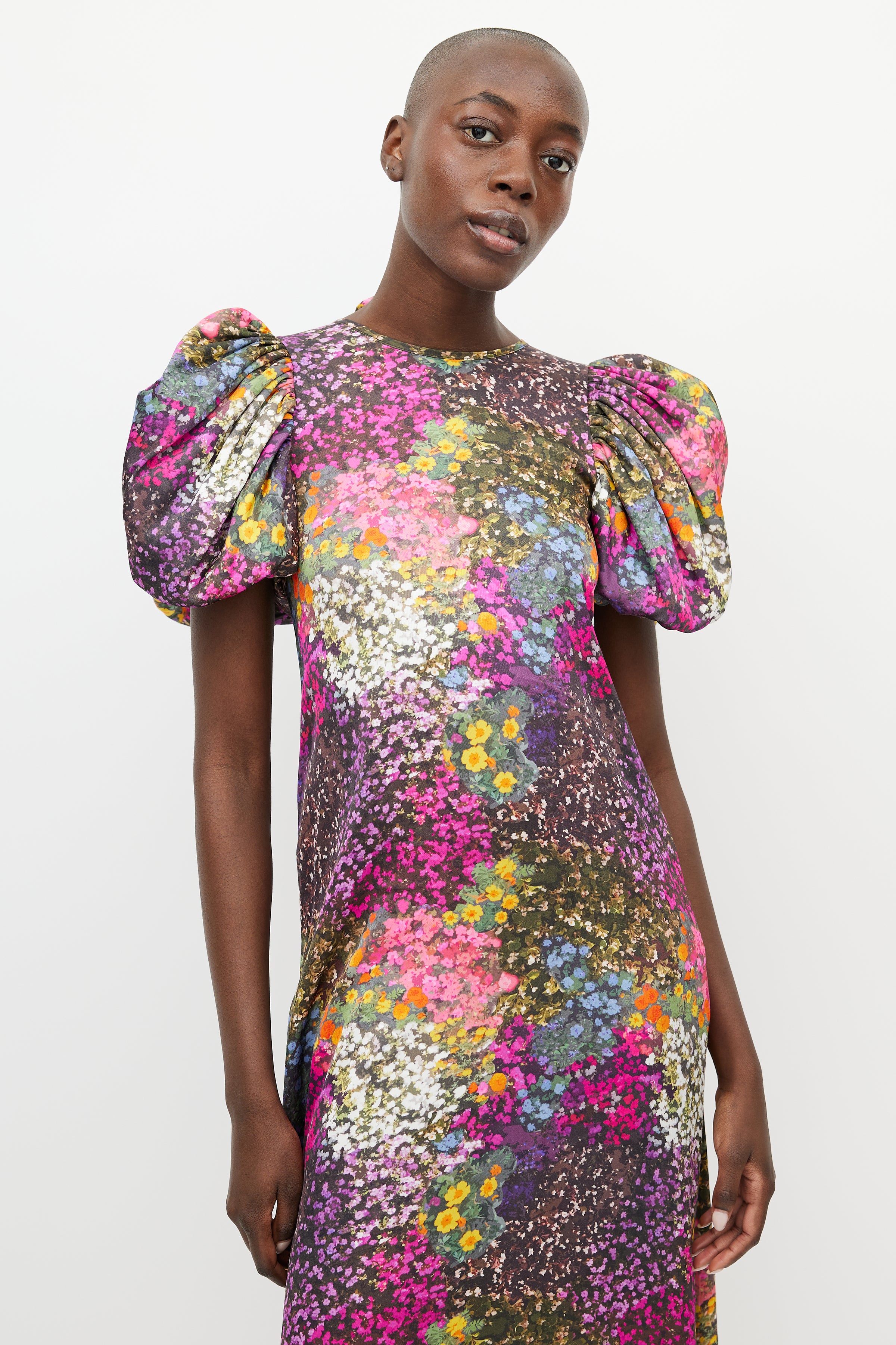 Rotate // Multicolour Floral Puff Sleeve Dress – VSP Consignment Rotate // Multicolour Floral Puff Sleeve Dress – VSP Consignment