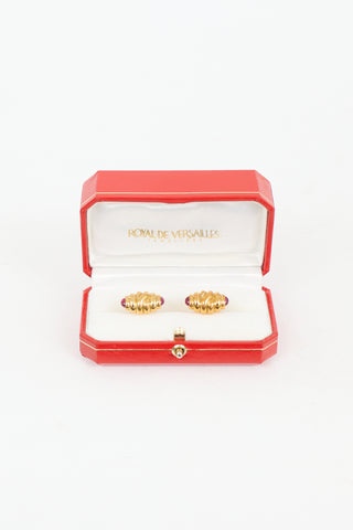 Royal De Versailles 18K Gold & Gemstone Cuff Links