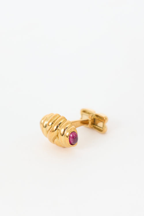 Royal De Versailles 18K Gold & Gemstone Cuff Links