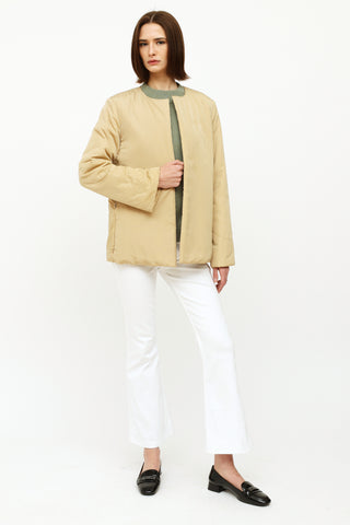 Max Mara Tan Fur Lined Jacket