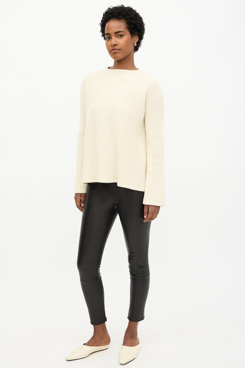 The Row Leather Leggings