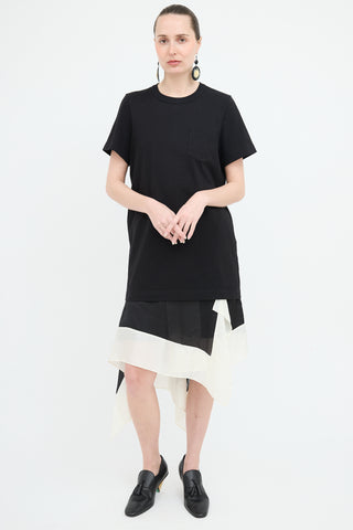Sacai Handkerchief Hem T-Shirt Dress