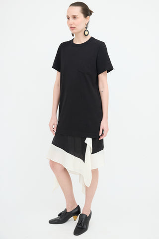 Sacai Handkerchief Hem T-Shirt Dress