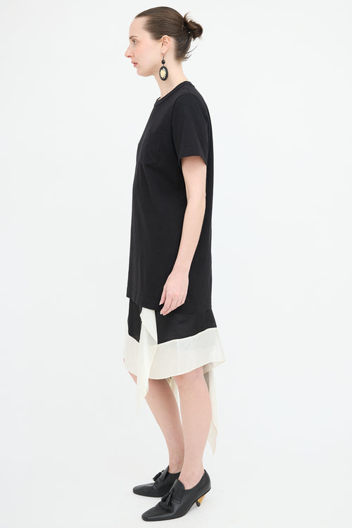 Sacai Handkerchief Hem T-Shirt Dress