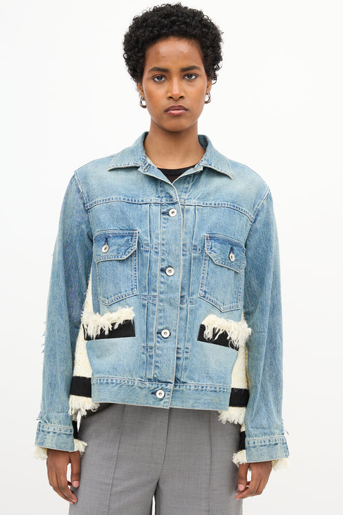 Sacai Denim & Tweed Jacket
