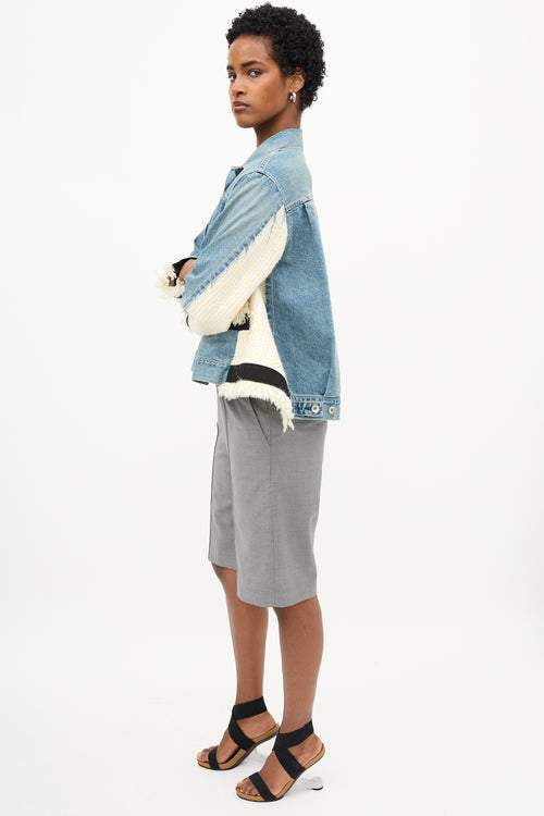Sacai Denim & Tweed Jacket