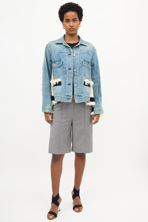 Sacai Denim & Tweed Jacket