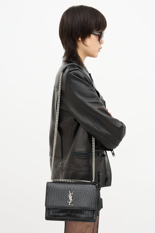Saint Laurent Leather Medium Sunset Bag