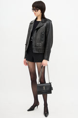 Saint Laurent Leather Medium Sunset Bag