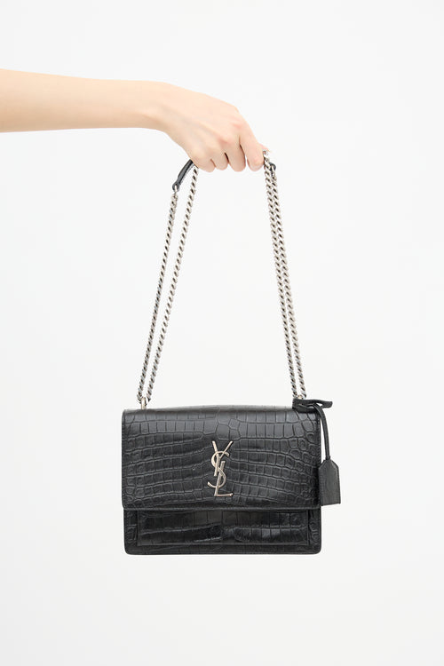 Saint Laurent Leather Medium Sunset Bag