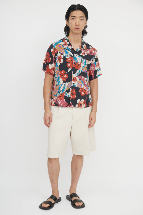Saint Laurent Hawaiian Floral Shirt