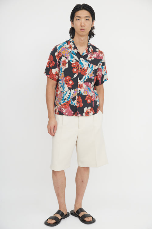 Saint Laurent Hawaiian Floral Shirt