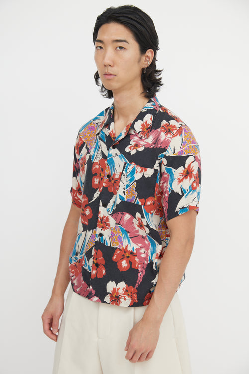 Saint Laurent Hawaiian Floral Shirt