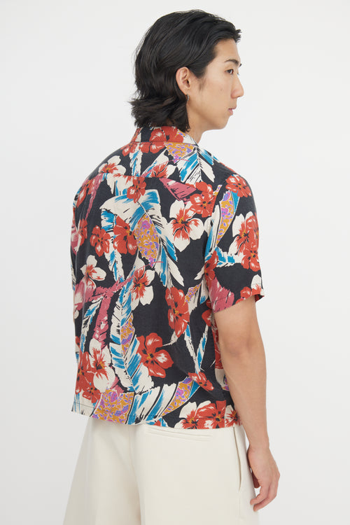 Saint Laurent Hawaiian Floral Shirt