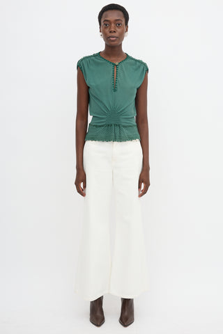 Saint Laurent Vintage Embroidered Top