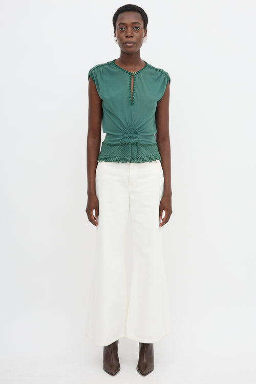 Saint Laurent Vintage Embroidered Top